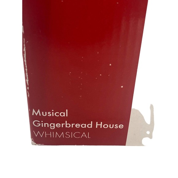 Gingerbread House Musical Rotating Snowman Music Box by Studio Nova W/Box - Picture 9 of 16